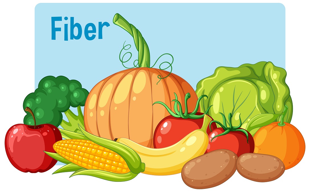 Image containing fibre-rich foods