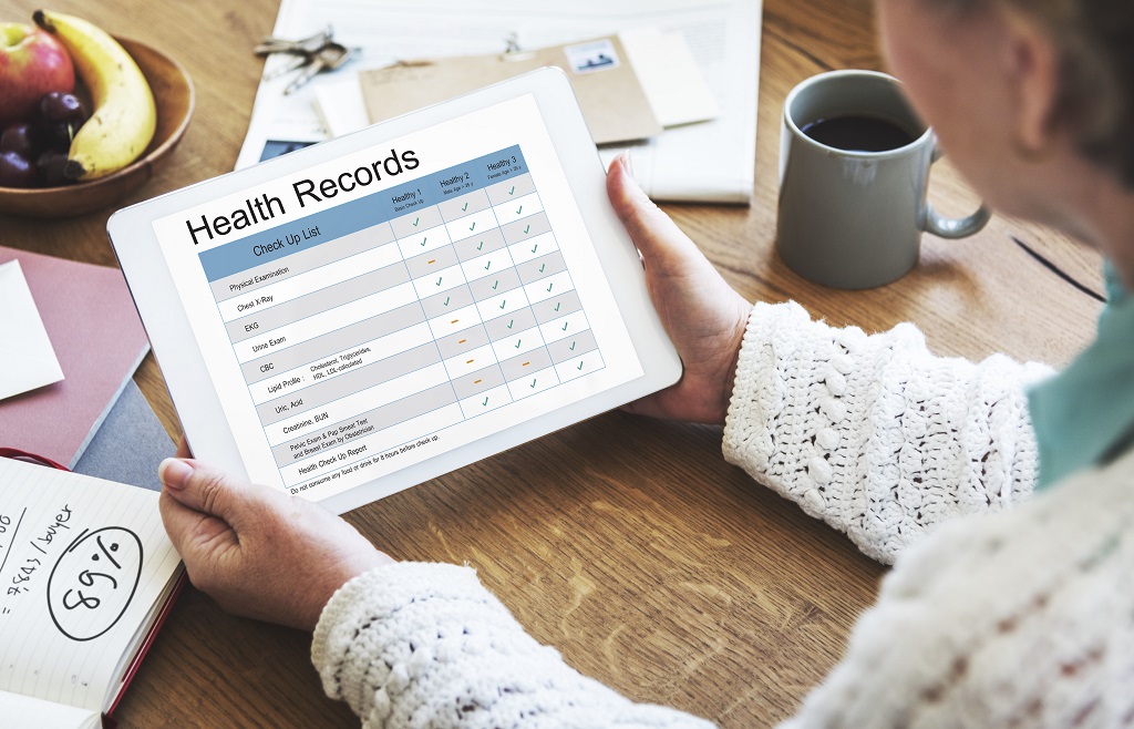 Image of an health record 
