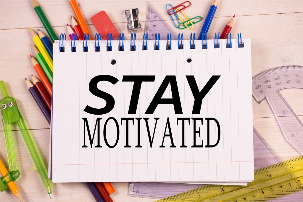 Image depicticting stay motivated